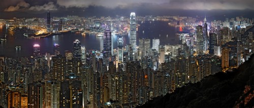 Hong Kong Night Skyline