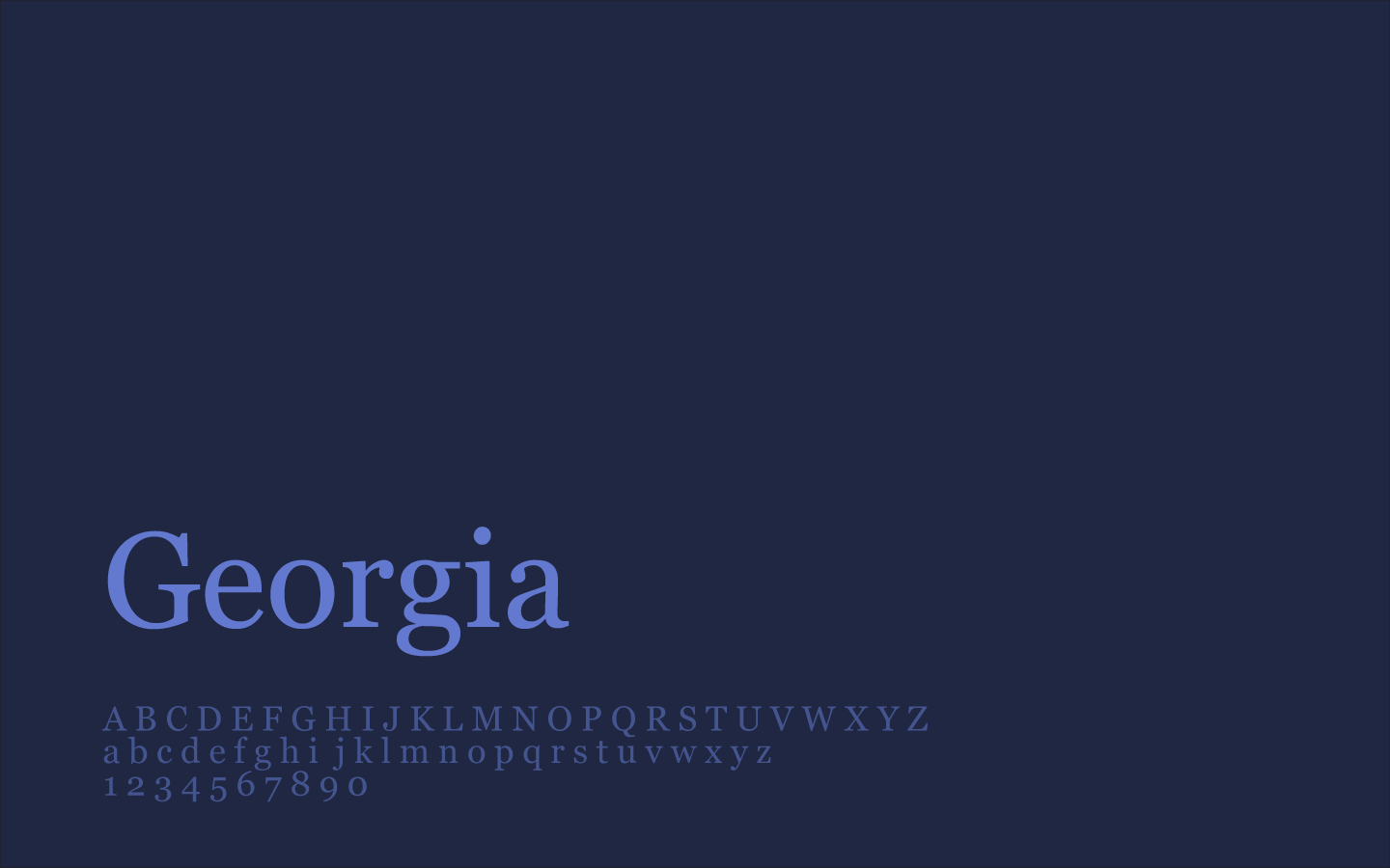 Georgia Typography Wallpaper