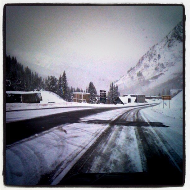 Snowing at Alta