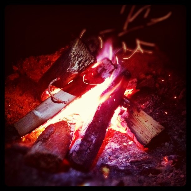 Campfire at Five Mile Pass. I love Scouting
