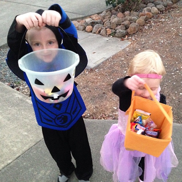 My little trick or treaters...